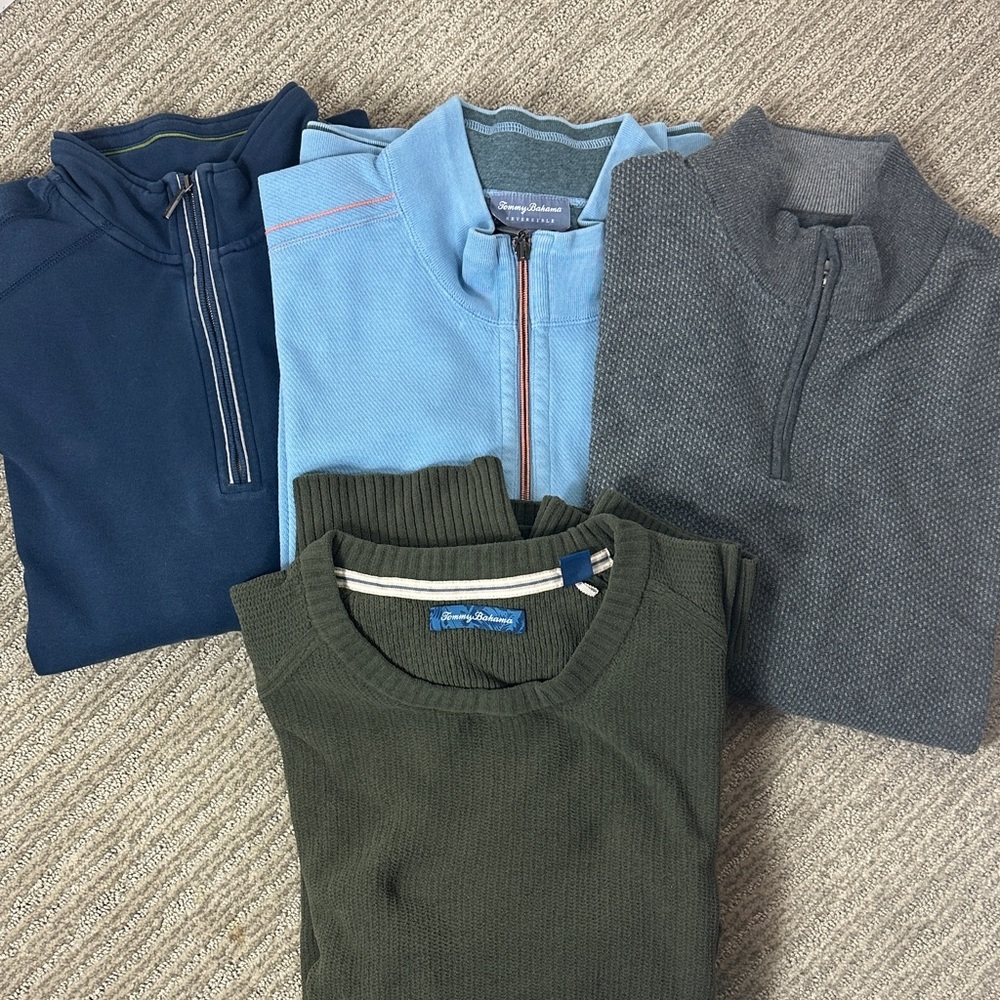 Tommy Bahama Men's Sweater Collection - Blue, Gray, Green XXL EUC!